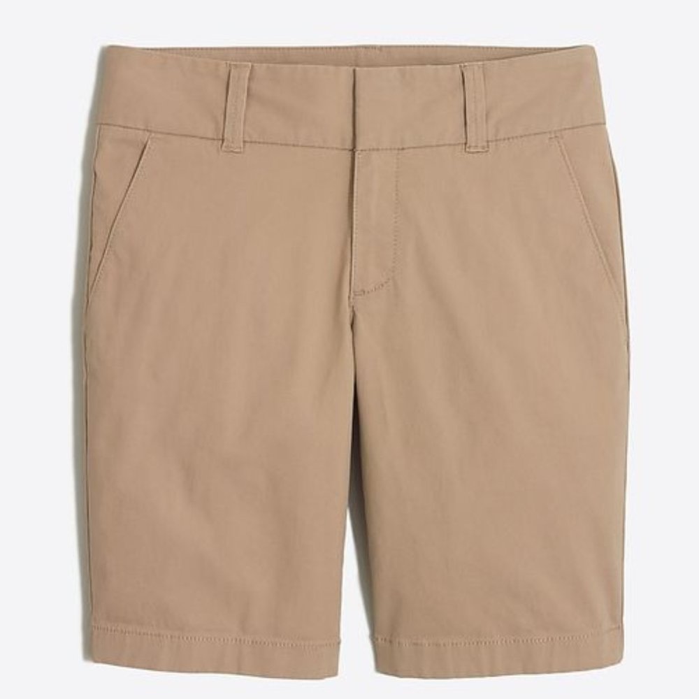 J. Crew Bermuda Chino Short Size 6 Tan